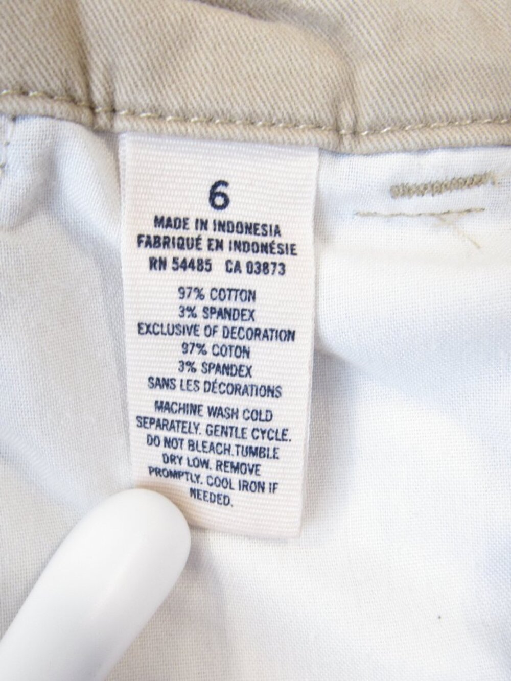 American Eagle Outfitters Micro Mini Shorts Junior's 6 Khaki Stretch Low Rise - Picture 4 of 5